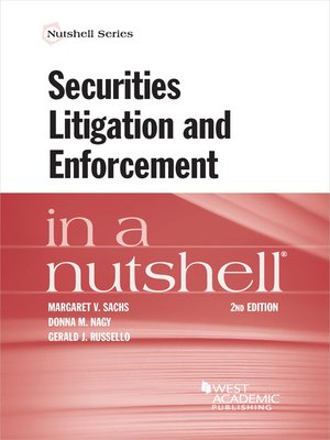 cover image of Securities Litigation and Enforcement in a Nutshell